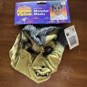 Pumpkin Time Soft Latex Monster Mask Scary Halloween Costume Prop Dracula